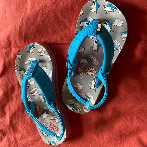 NWT Reef “Little Ahi” toddler flip-flops - US size 7/8 (little kids) - Picture 4 of 9